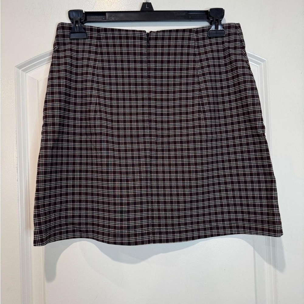 Urban Outfitters Uo Darren Plaid High Rise Mini Skirt